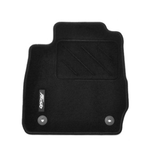 Tepih, standardni spredaj in zadaj, črne barve